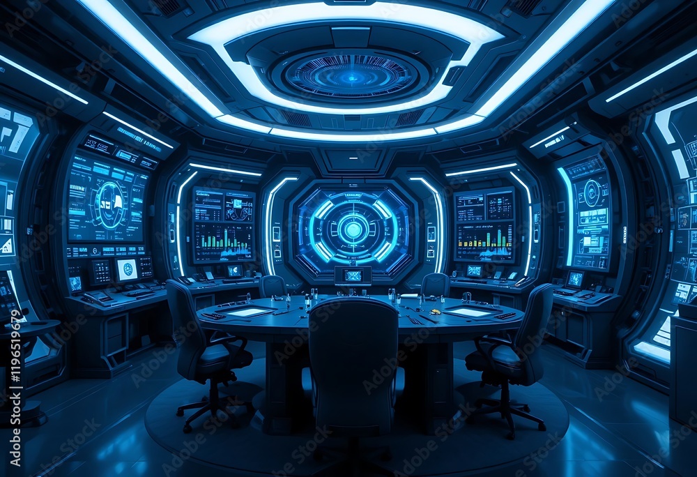 Futuristic Control Room Conference Space Design Futuristic Control Room Conference Space Design
