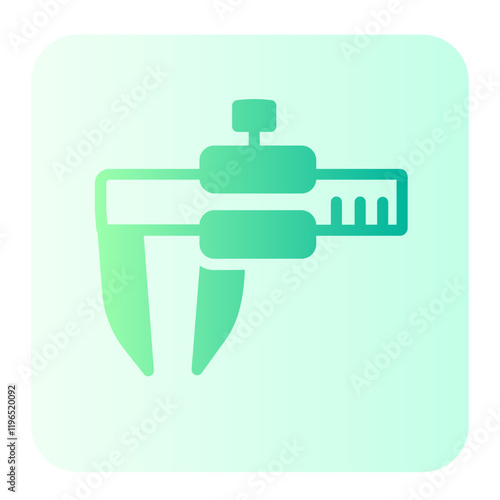 vernier caliper gradient icon