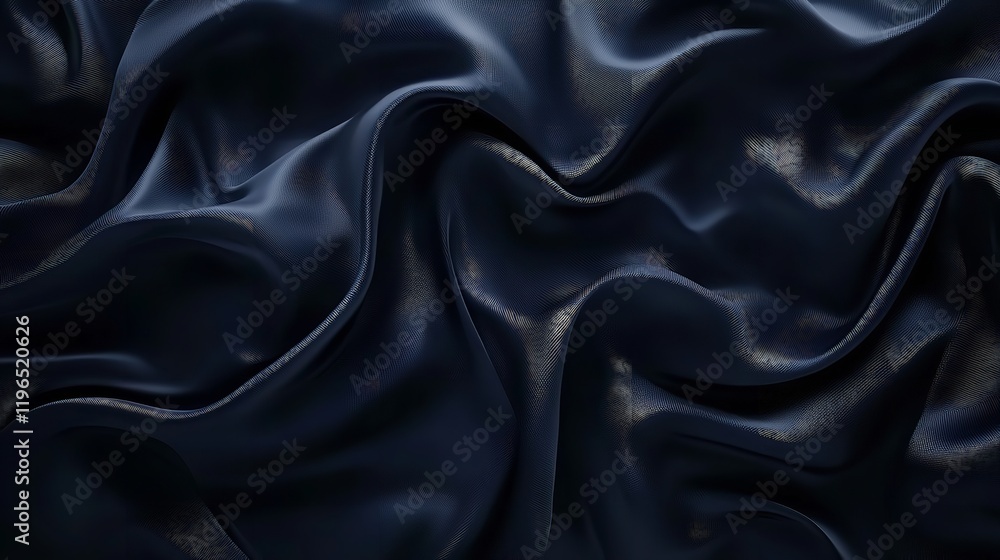 A close-up of elegant, flowing black satin fabric, showcasing its smooth texture and rich, deep color. A close-up of elegant, flowing black satin fabric, showcasing its smooth texture and rich, deep color.