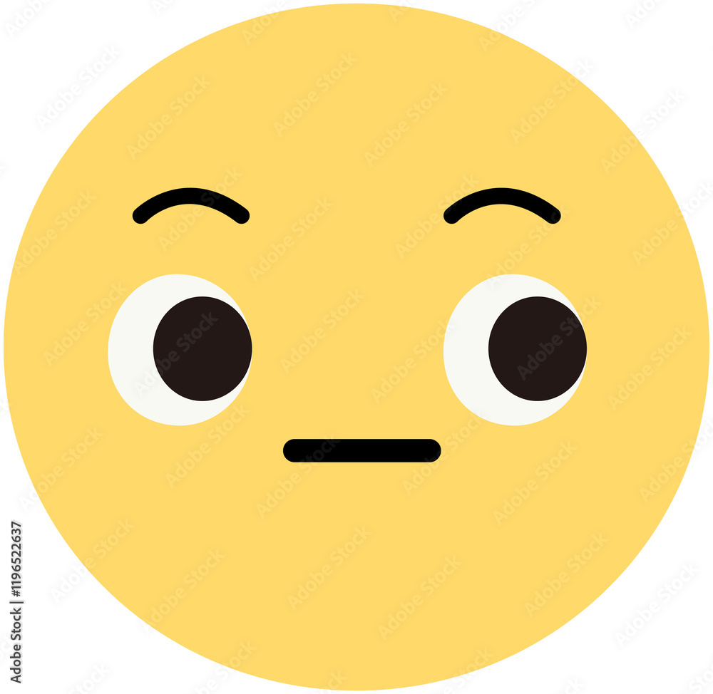 Fototapeta premium Roll Eye Emoji icon