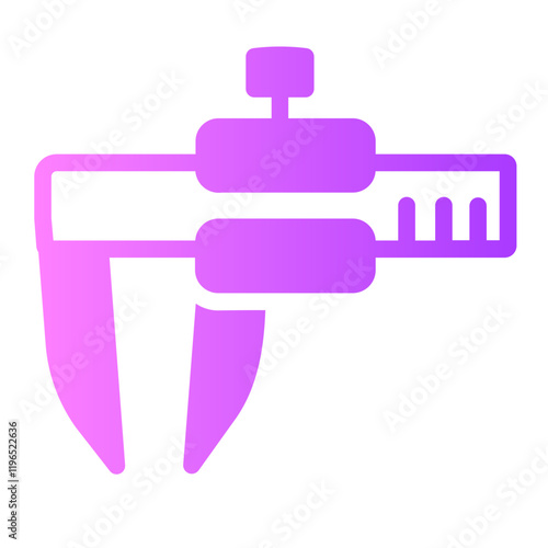 vernier caliper gradient icon