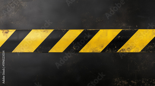 Striped Caution Tape: A clo...