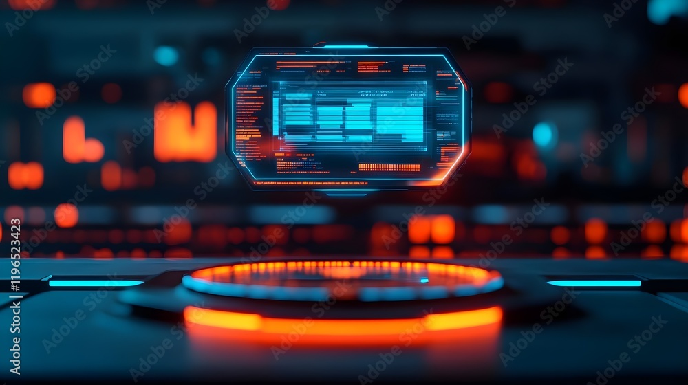 futuristic hud interface digital display - cyberpunk aesthetics futuristic hud interface digital display - cyberpunk aesthetics