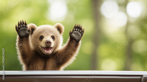 Grizzly Cub Wave: An adorab...