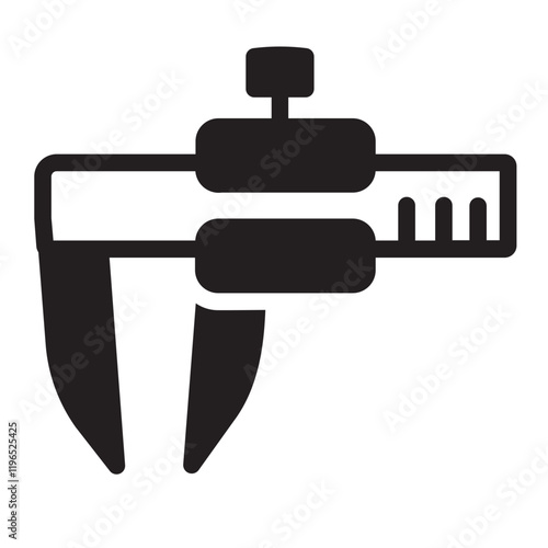 vernier caliper glyph icon