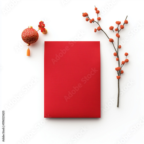 Red Envelope Mockup: A vibr...