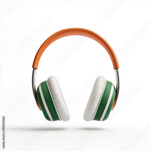 Green and Orange Headphones...