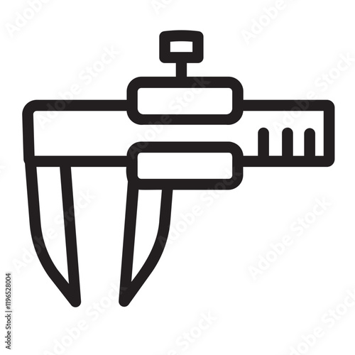 vernier caliper line icon