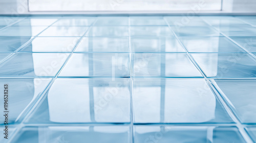 Blue Tiles Interior: A clos...