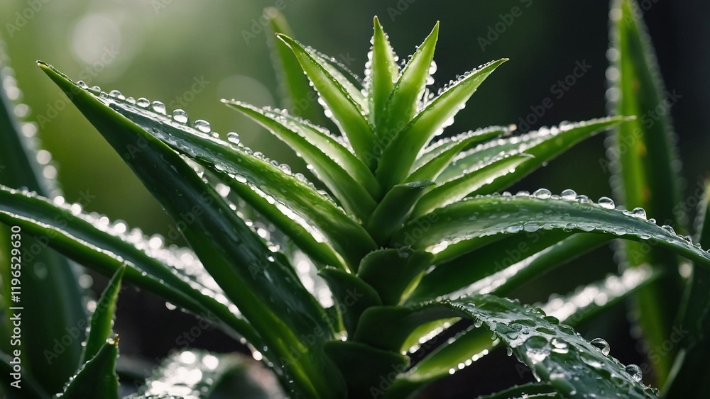 All-natural skin care. The Dewy Aloe Vera Plant in close-up. Water droplets with vibrant aloe vera. Background Video about Green Wellness. Calm Green Background All-natural skin care. The Dewy Aloe Vera Plant in close-up. Water droplets with vibrant aloe vera. Background Video about Green Wellness. Calm Green Background