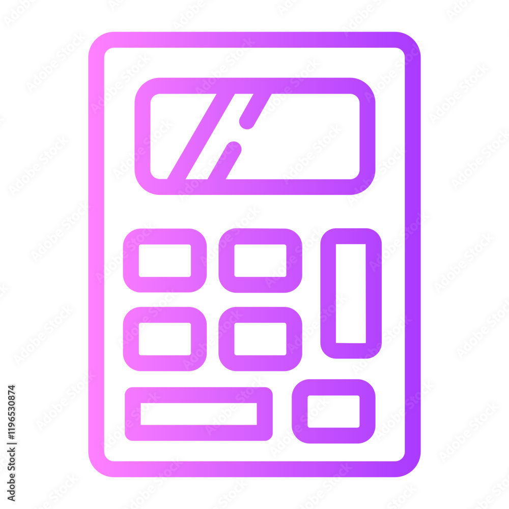 calculator gradient icon calculator gradient icon