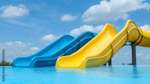 Aqua Fun Slides: Two vibran...