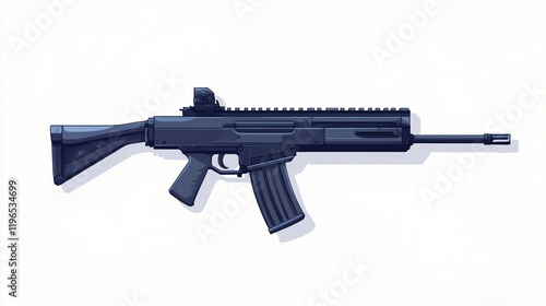 Modern Warfare Assault Rifle: Precision Engineering and Tactical Firepower photo