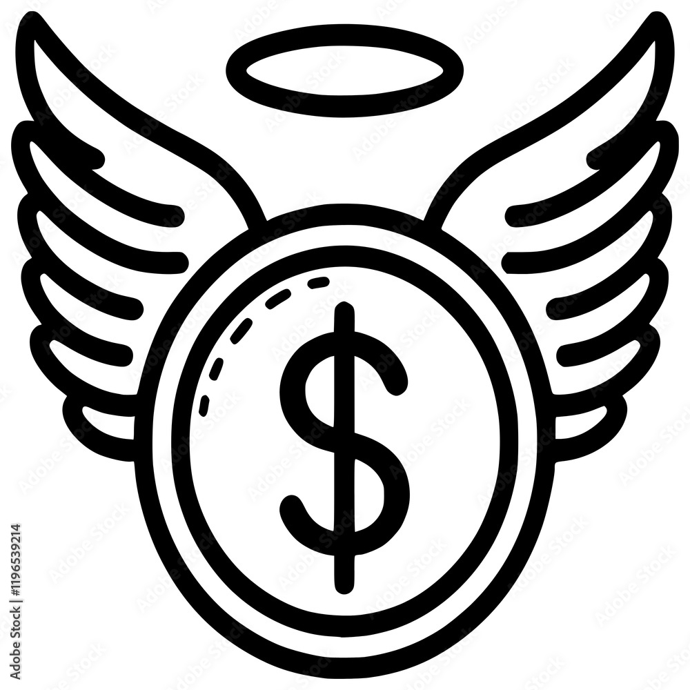 Winged Dollar Coin Symbolizing Winged Dollar Coin Symbolizing