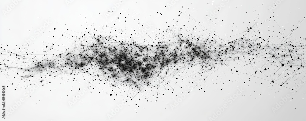 Abstract digital connection dots and lines. Technology background. Network connection structure. Plexus effect. 3d, Generative AI Abstract digital connection dots and lines. Technology background. Network connection structure. Plexus effect. 3d, Generative AI