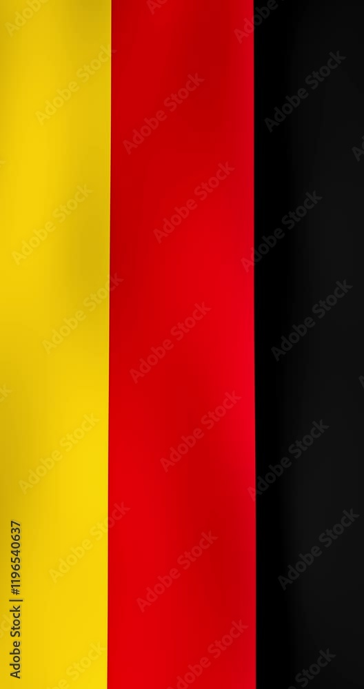 Germany  Flag Waving in The Wind | 4k Vertical Video | Realistic Animation