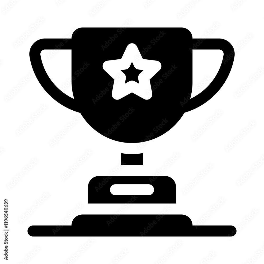 Obraz premium award glyph icon