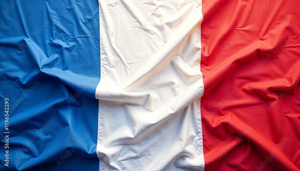 Abstract France flag with vibrant colors and dynamic waves representing the spirit and diversity of France Abstract France flag with vibrant colors and dynamic waves representing the spirit and diversity of France