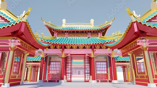 Wallpaper Mural Fantasy_village_digital_painting_ancient_chinese Torontodigital.ca