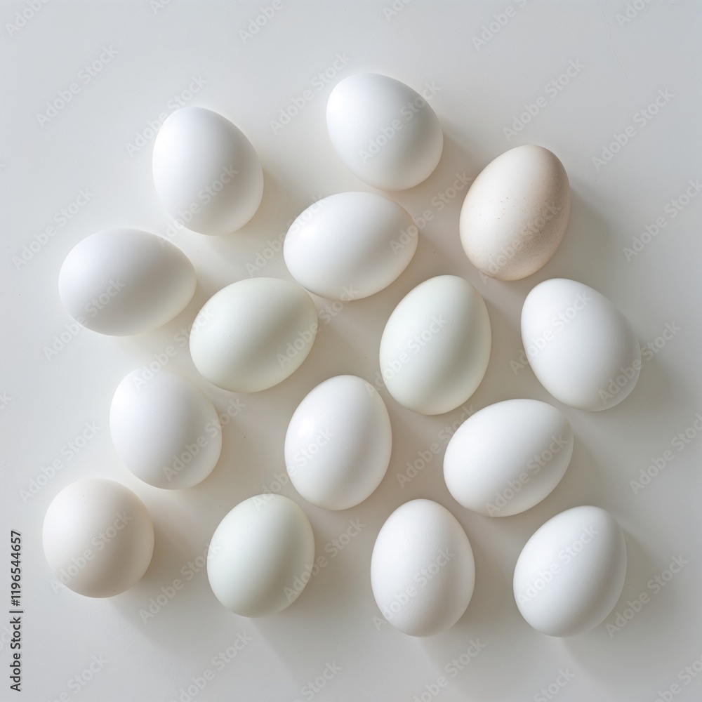 white eggs on white white eggs on white