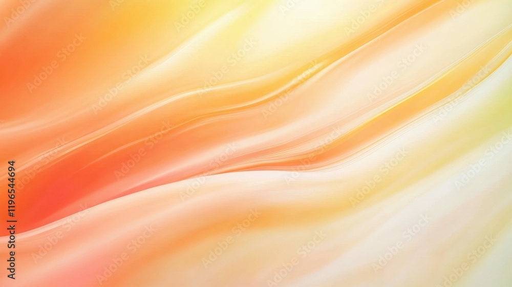 Obraz premium Vibrant orange gradient waves for creative background design