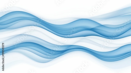 Wallpaper Mural Abstract blue and white wavy line background design for creative concepts Torontodigital.ca