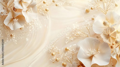 neutral color aesthetic photo with veins of leaf, Nature abstract of flower petals, Natural background or wallpaper.