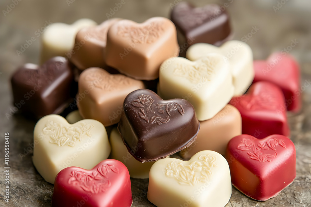 heart shaped chocolates