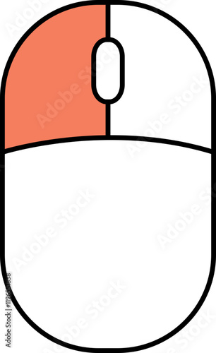 컴퓨터 마우스 우클릭 좌클릭 스크 Computer Mouse, click,Vector illustration, 일러스트