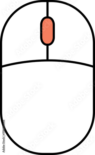 컴퓨터 마우스 우클릭 좌클릭 스크 Computer Mouse, click,Vector illustration, 일러스트