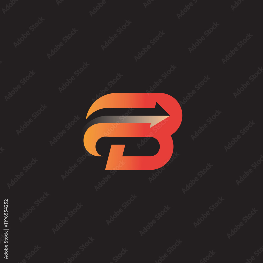 Fototapeta premium B letter logo design