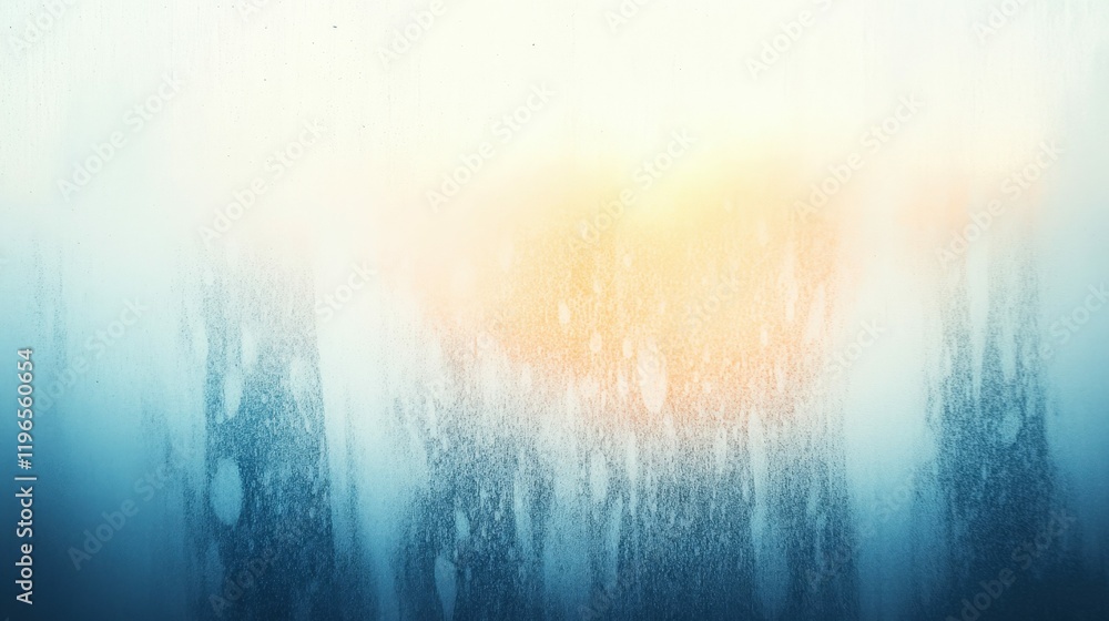 Abstract frost patterns on a car window with soft morning light Abstract frost patterns on a car window with soft morning light