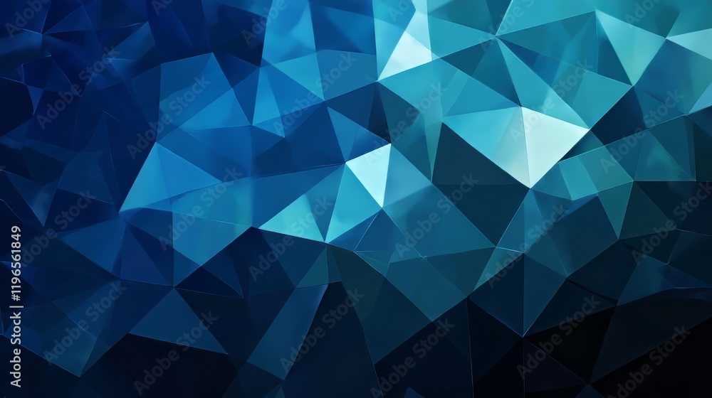 Abstract blue geometric shapes in vibrant hues creating a modern design. Abstract blue geometric shapes in vibrant hues creating a modern design.