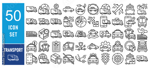 Tranport Tranport related Icon set Vectorrelated Icon set Vec...