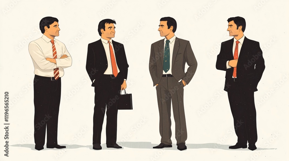 Businessmen in Suits: A Visual Representation of Professional Collaboration and Corporate Success Businessmen in Suits: A Visual Representation of Professional Collaboration and Corporate Success