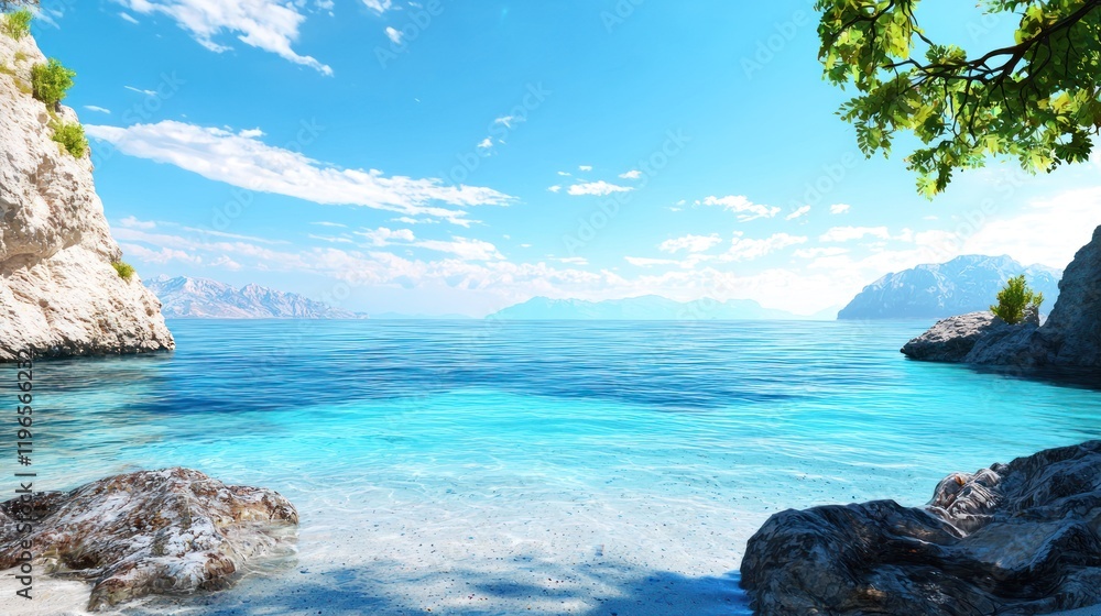 Fototapeta premium Serene Coastal Cove