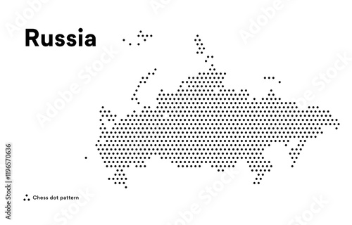 Dotted Map of Russia