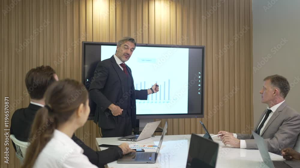 Business people are meeting in meeting room. Business and meeting. Business people are meeting in meeting room. Business and meeting.
