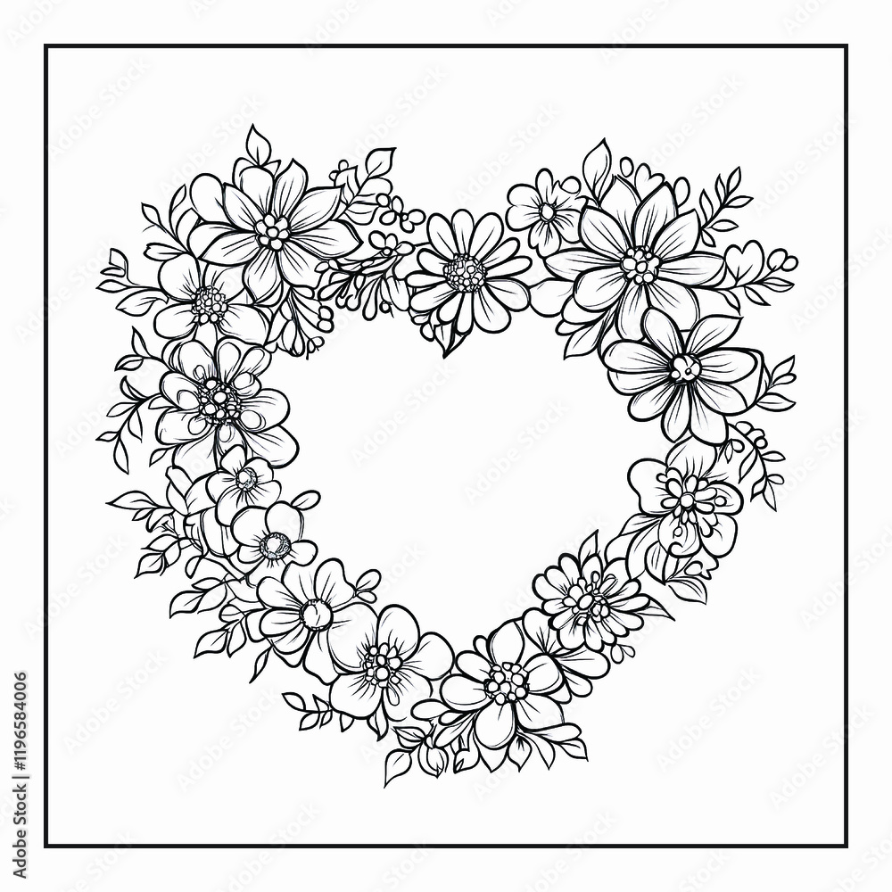 Valentine Love Coloring Page Valentine Love Coloring Page