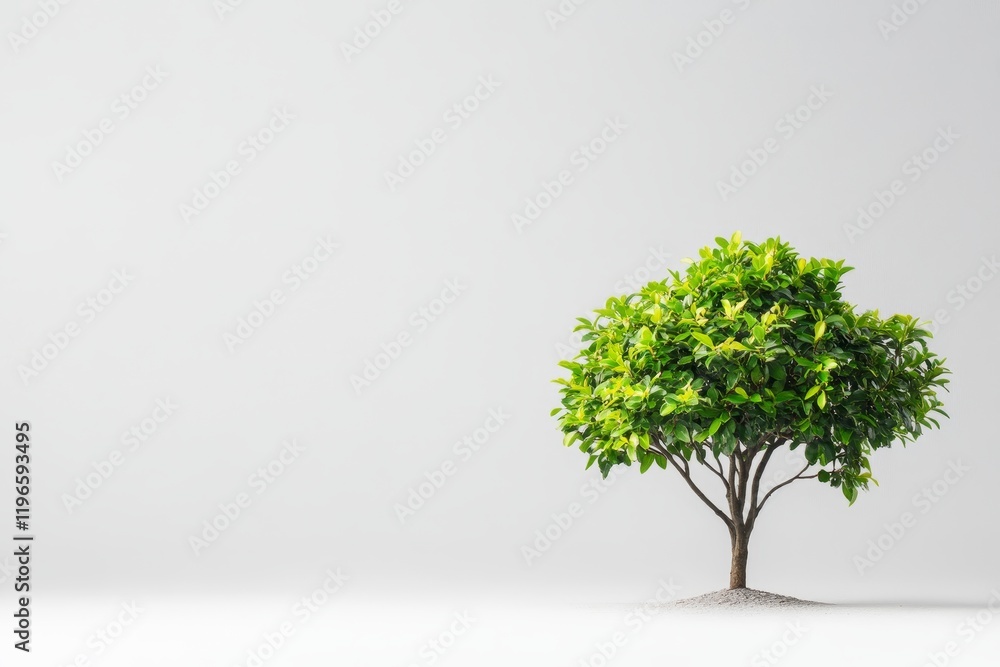 Small green tree on white background. (1) Small green tree on white background. (1)