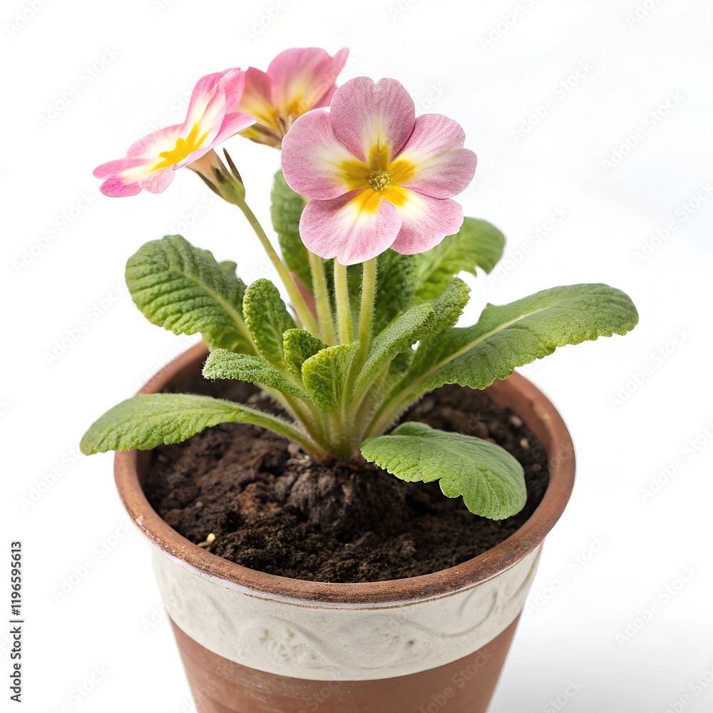 Elegant pot with a plant isolated on a white background
Elegant pot with a plant isolated on a white background