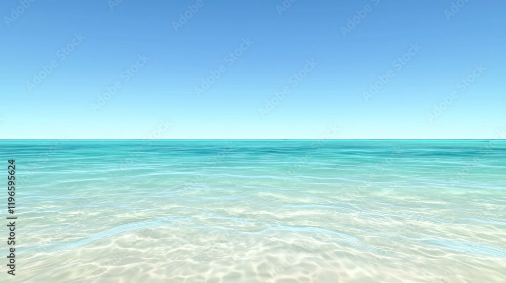 Serene Ocean Horizon