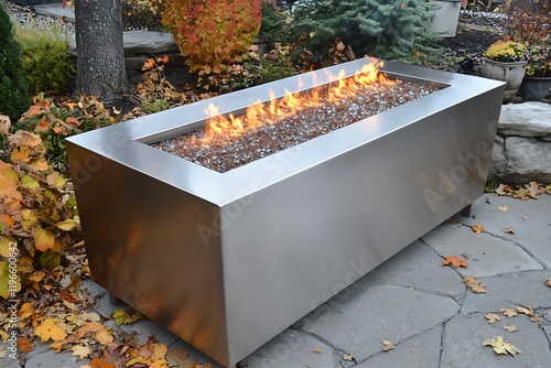Modern Stainless Steel Outdoor Fire Pit