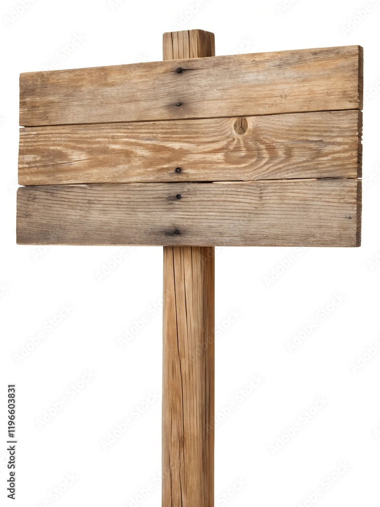 Wooden sign isolated on white background.
Wooden sign isolated on white background.