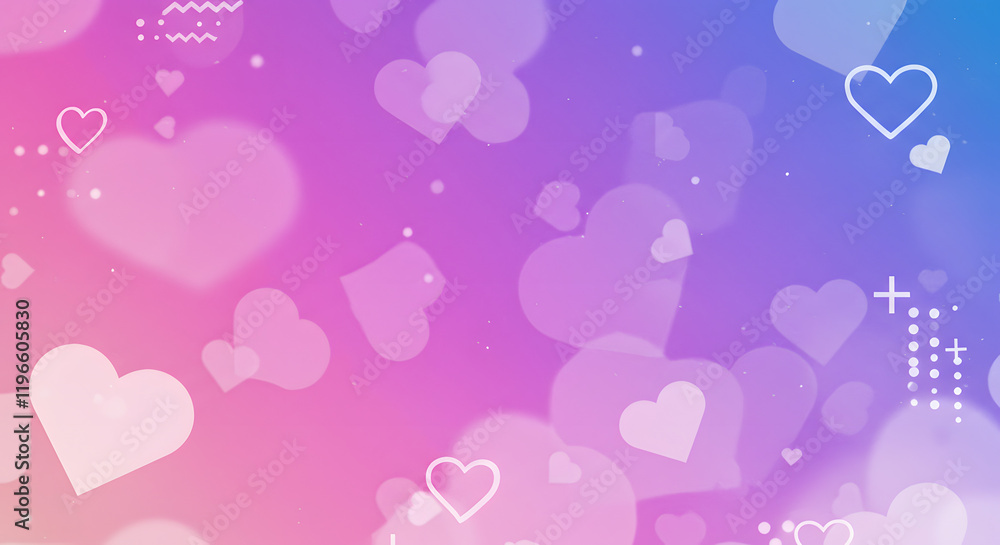 Romantic Purple Pink Hearts Background Love Valentine s Day Romantic Purple Pink Hearts Background Love Valentine s Day