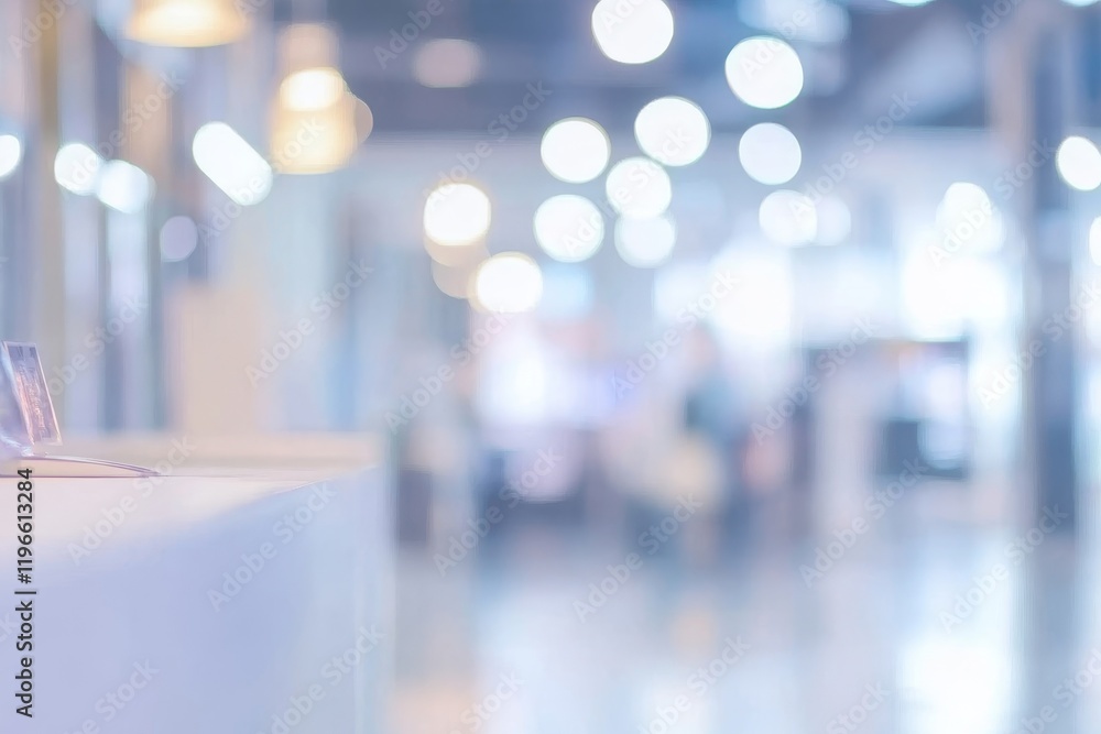 Blur, defocused background of public exhibition hall. Business tradeshow, job fair, or stock market. Organization or company event, commercial trading, or shopping mall marketing, Generative AI Blur, defocused background of public exhibition hall. Business tradeshow, job fair, or stock market. Organization or company event, commercial trading, or shopping mall marketing, Generative AI