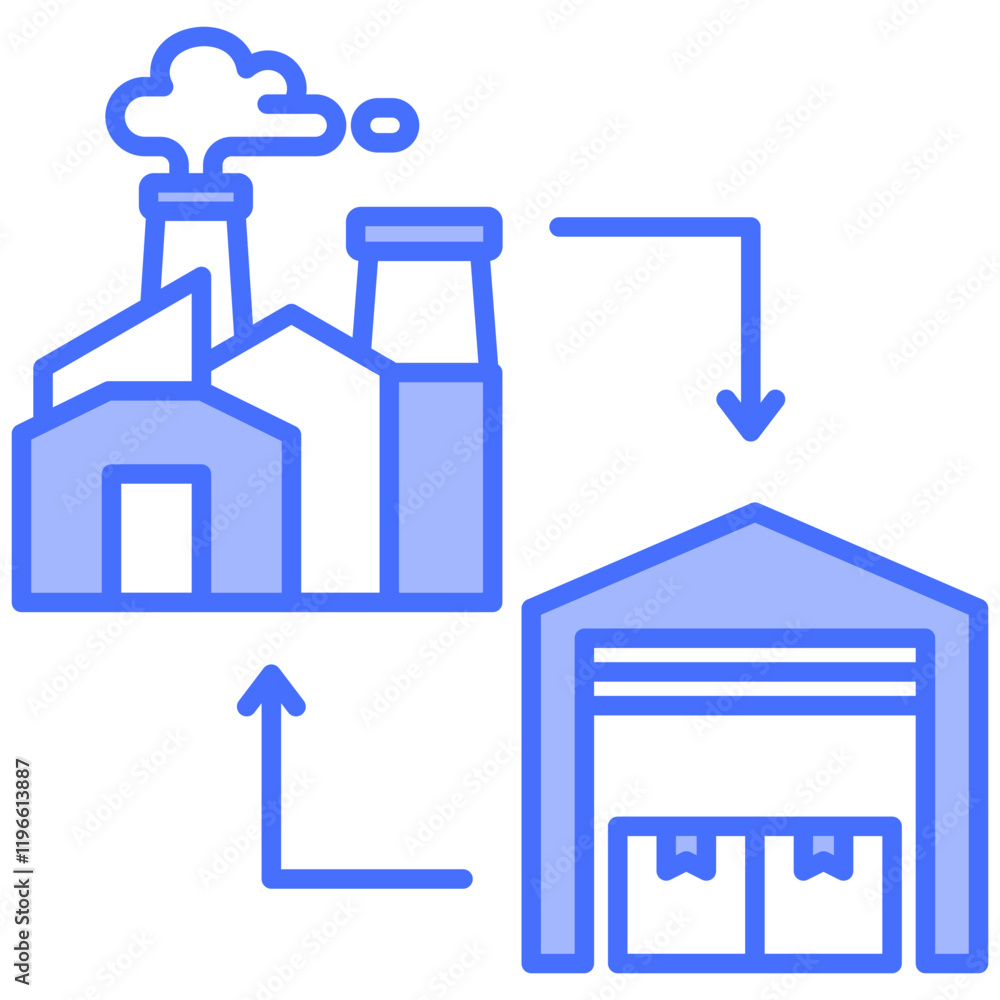 Obraz premium Supply Chain Icon