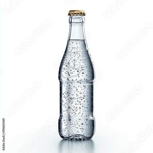 Wallpaper Mural Crystal-Clear Sparkling Water Bottle: Icy Refreshment, Pure Hydration. Perfect for Summer! Torontodigital.ca