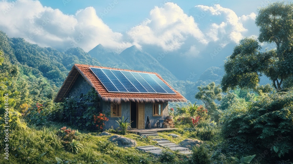 Eco-Friendly Mountain Cabin: Sustainable Living in a Lush Landscape Eco-Friendly Mountain Cabin: Sustainable Living in a Lush Landscape