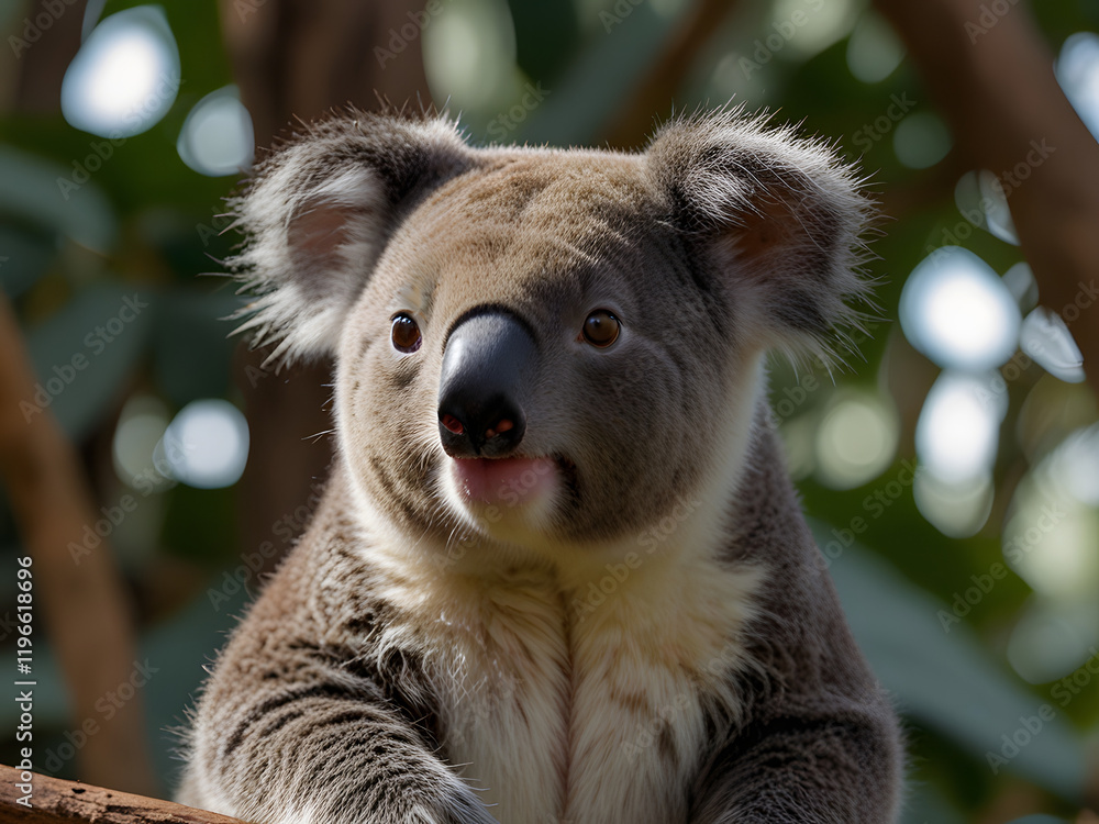 Obraz premium koala bear in the forest , wildlife in the forest